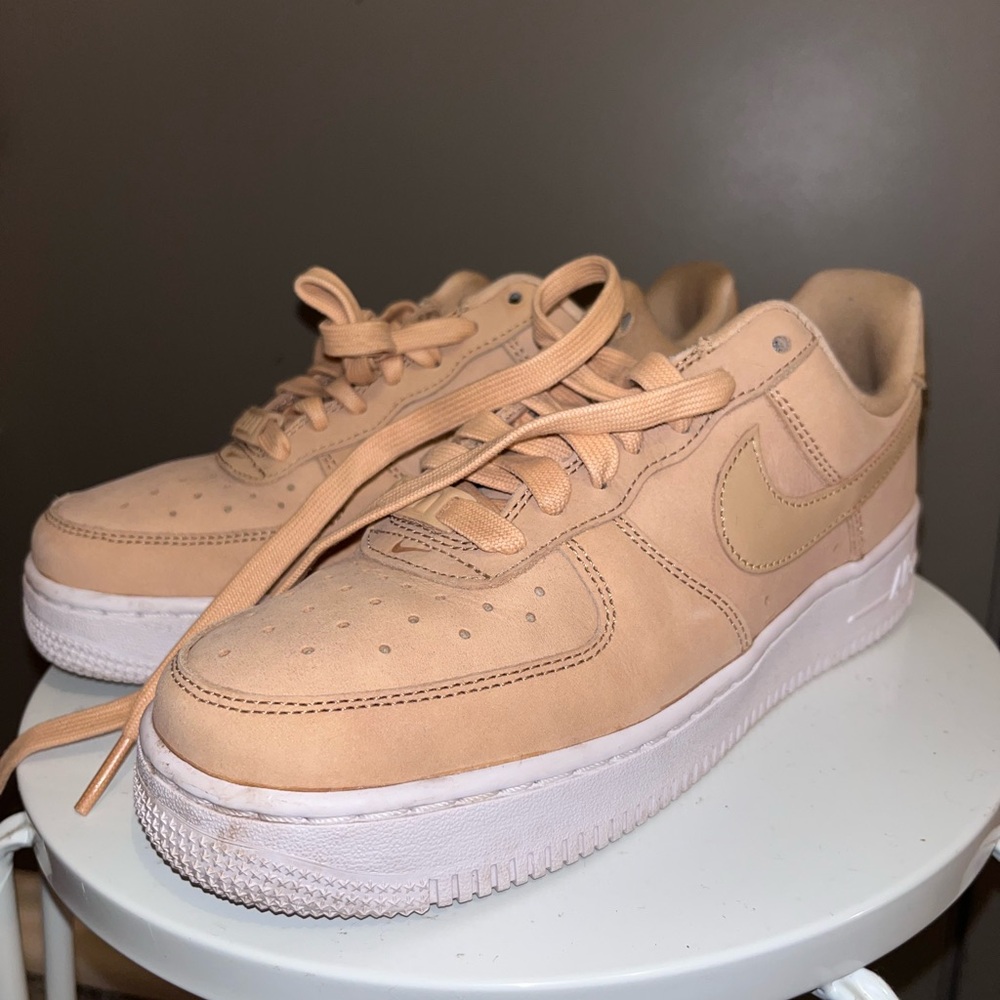 Nike Beige Sneakers with White Sole